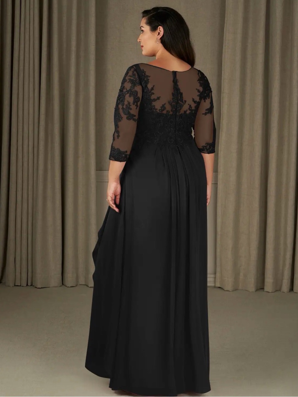 Azazie Calanthe Lace Bodice Maxi Dress A16 Size NWT - Picture 2 of 11